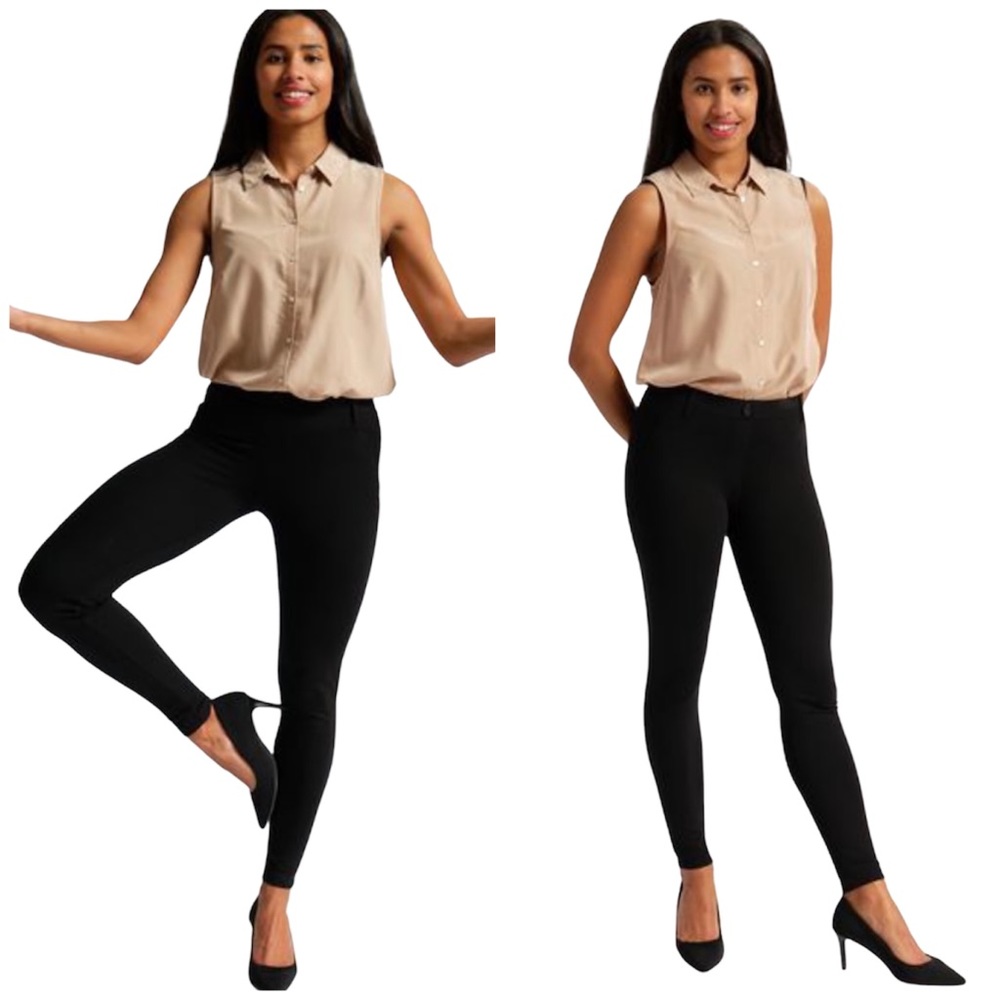Betabrand Dress Yoga Skinny-Leg Classic Pants Med
